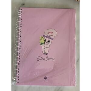 NIP Esther Bunny Lavender Hard Cover Spiral Notebook